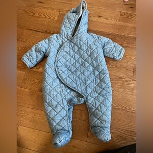 Denim colored Baby Gap bear snowsuit.